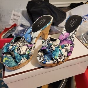 Karen Jewl Butterfly Cork Heel